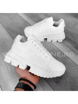 Adidasi barbati casual albi LM052 T2-3